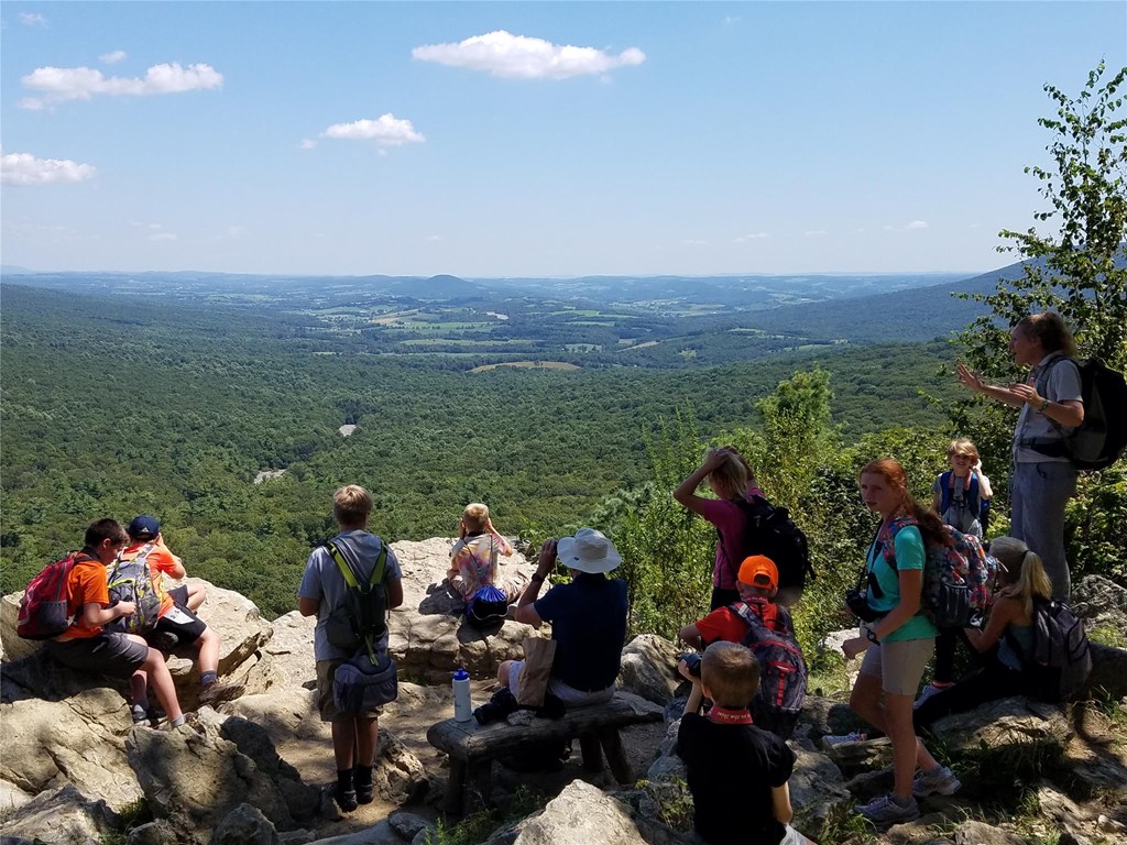 Campers Enjoying the View from South Lookout