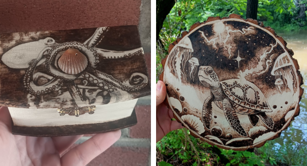 Woodburned Art by Sophia Mark
