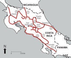 Costa Rica Map