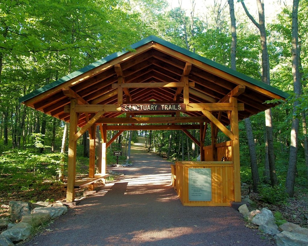 Entrance Gate the the Sanctuary Trails Entrance Gate the the Sanctuary Trails