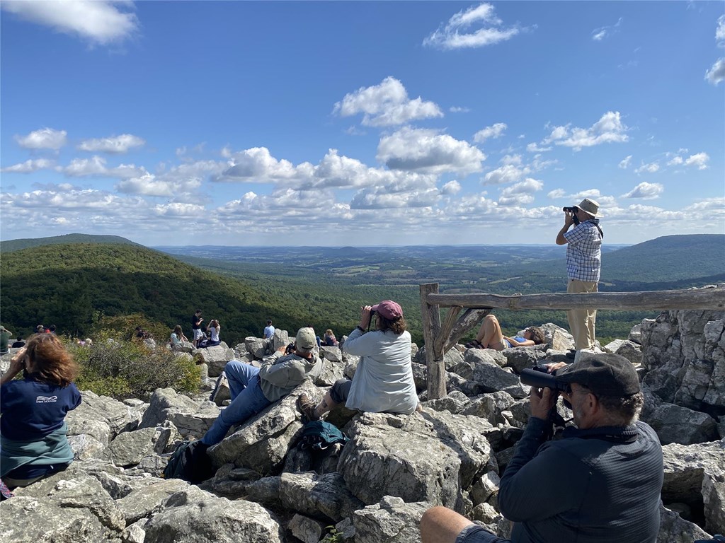 A Beautiful Day at North Lookout Brings Plenty of Visitors