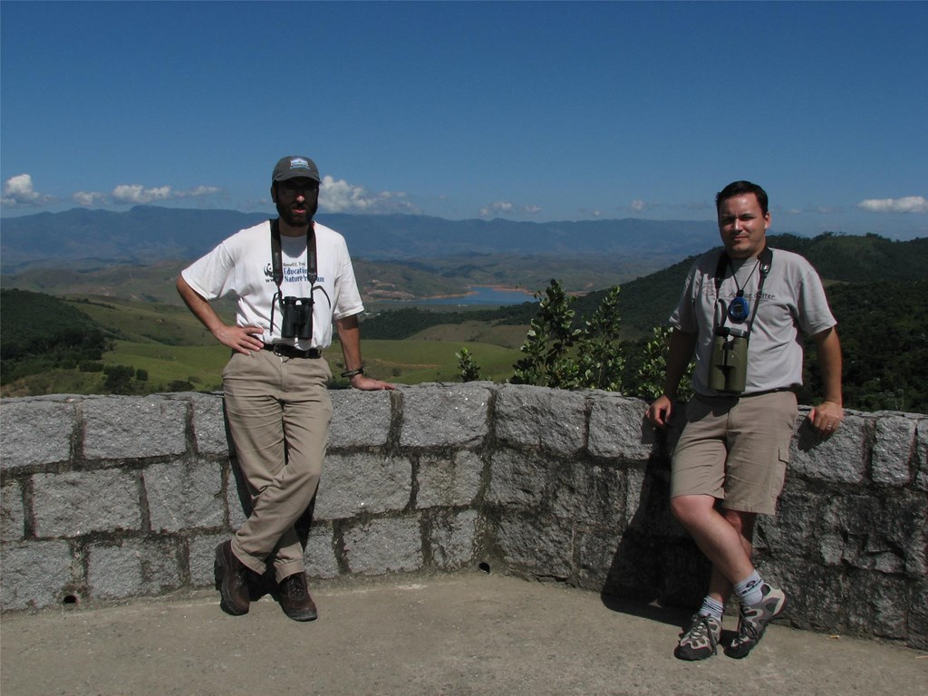 Sergio (right) with childhood best friend Gustavo Sebastián