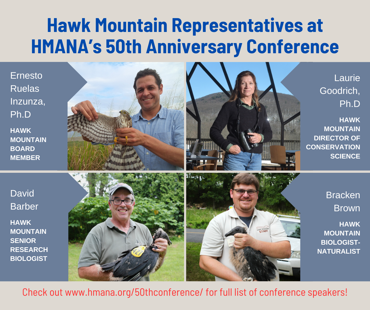 Hawk Mountain Headlines at HMANA Conference | Hawk Mountain Sanctuary ...