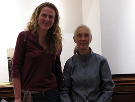Jamie Dawson and Jane Goodall Jamie Dawson and Jane Goodall