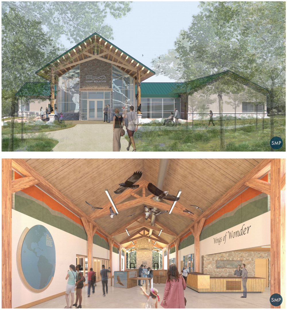 Artist Renderings of New Visitor Center Exterior Entrance and Interior