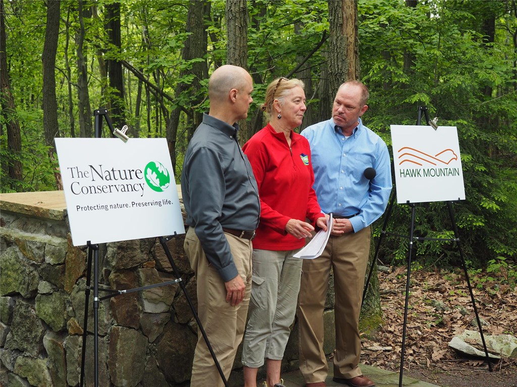The Nature Conservancy and Hawk Mountain Working Woodlands Press Event