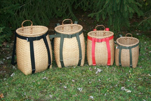 Adirondack Pack Baskets in Various Sizes Adirondack Pack Baskets in Various Sizes
