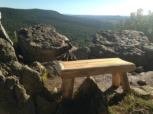 bench at lookout bench at lookout