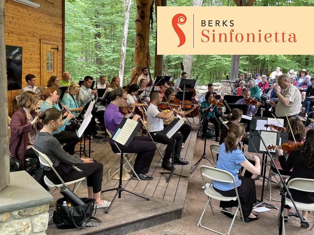 Berks Sinfonietta performing in the outdoor Amphitheater Berks Sinfonietta performing in the outdoor Amphitheater