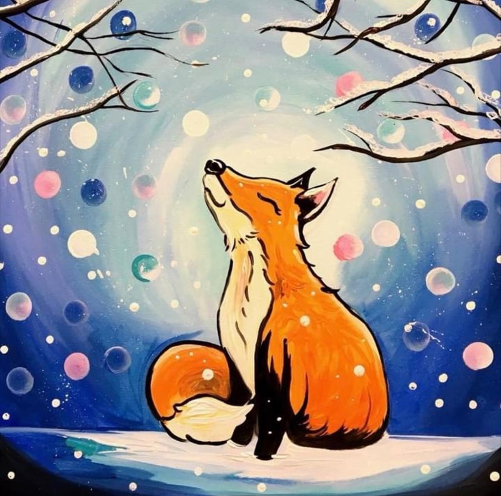 Winter Fox Painting Example