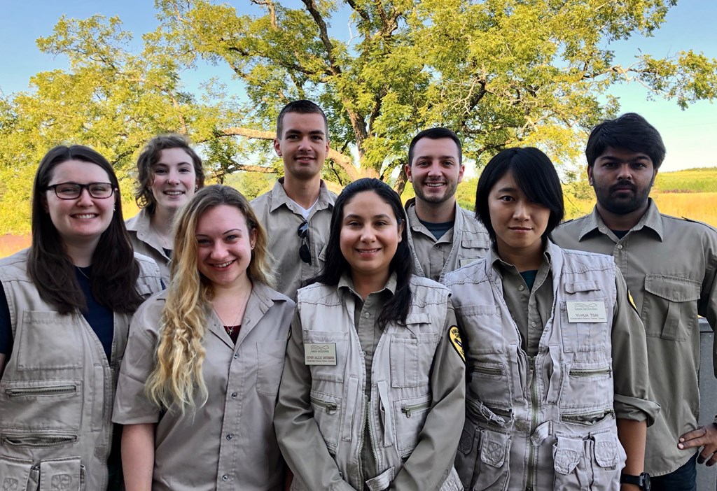 Group photo of the autumn 2019 conservation science and education trainees