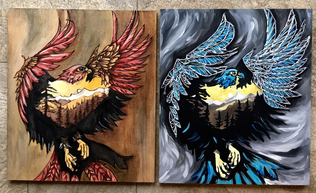 Hawk Painting Example Hawk Painting Example