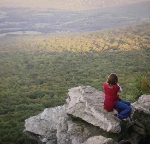 Karissa at lookout as a child
