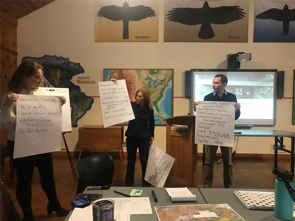 Visitor Center brainstorming session