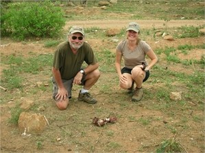 Marc and Lindy at the Selati trapping site